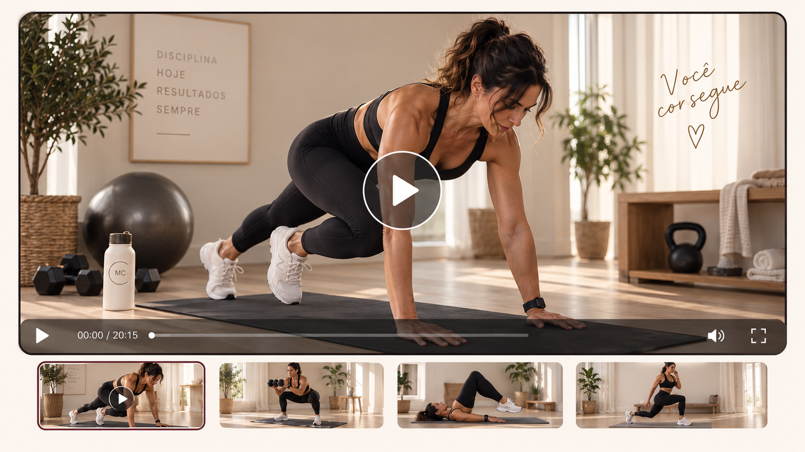 Prévia das 8 aulas práticas de treino funcional Magra Consciente